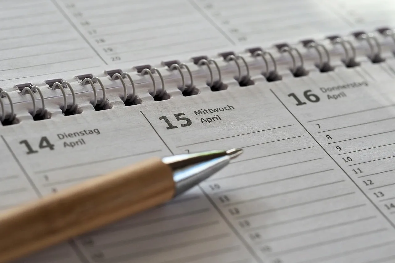 calendar, meeting, planning, scheduling, time management, tasks, agenda, schedule, time planning, to organize, daily plan. How to build a US talent agency compliance calendar, FTC to state filings