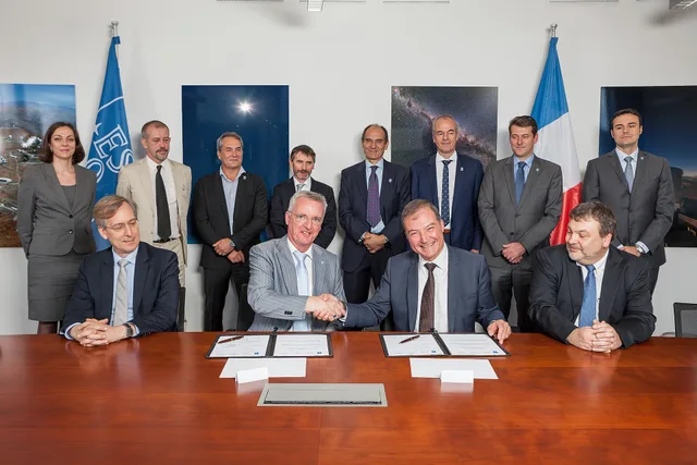 Attendees at the signing of the contract to polish the remarkable secondary mirror of the E-ELT included M. Jean-Claude Brunet, the French Consul General in Munich. FTC endorsement compliance for US talent agencies: contracts, approvals, records